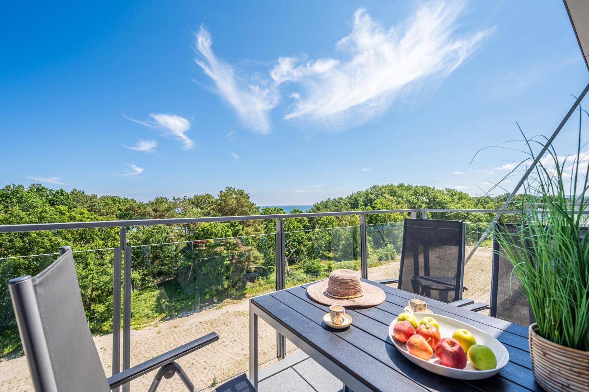 FeWo Prora - Wellenblick inklusive Strandkorb Binz Exteriör bild
